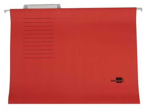 Capas de suspensao liderpapel folio kraft vermelho , Liderpapel , 42814 , 8423473830752